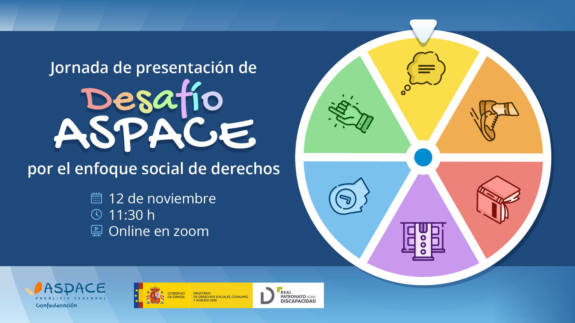 Cartel de la jornada con datos