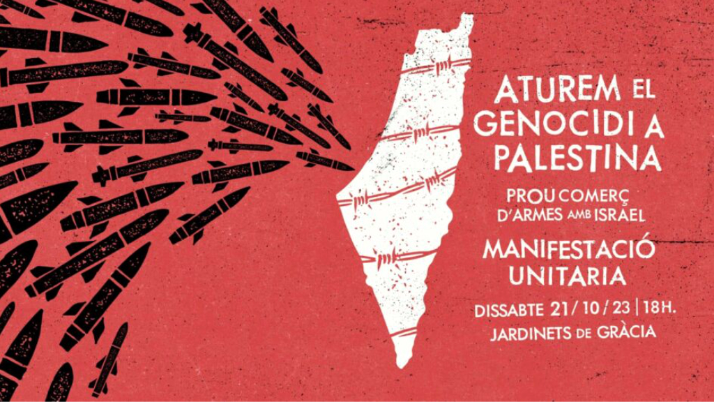 Manifestació de solidaritat amb Palestina
