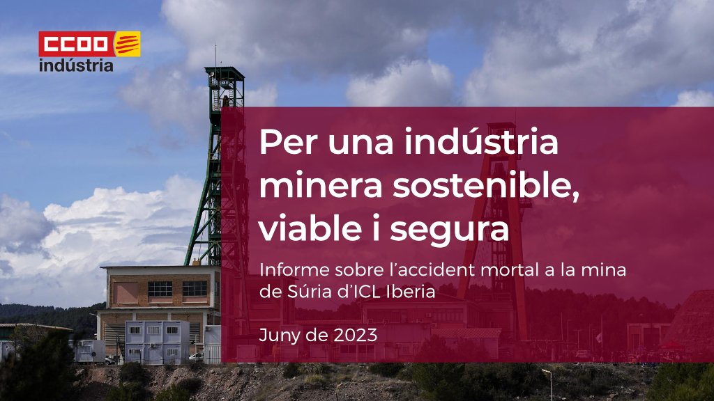 Informe sobre l'accident a la mina de Súria