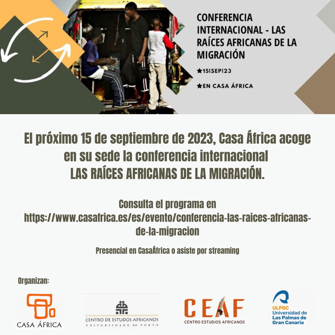 Conferencia internacional ''Las raíces africanas de la migración''