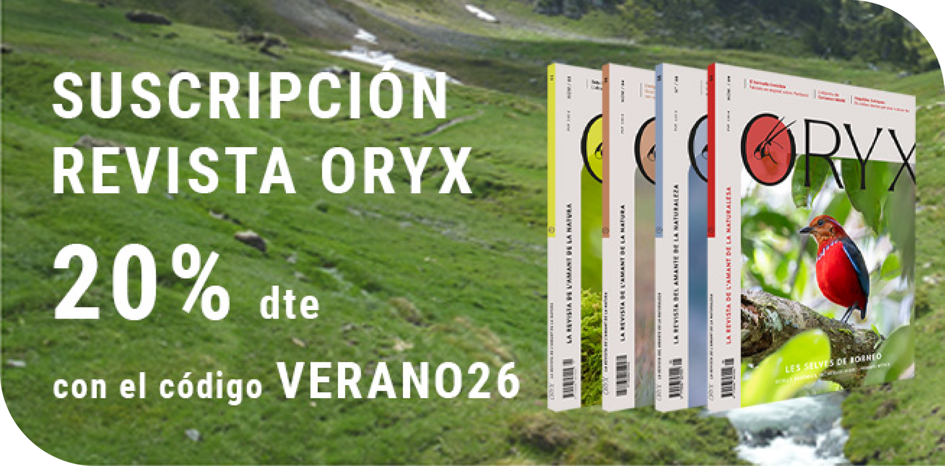 descompte subscripció revista ORYX