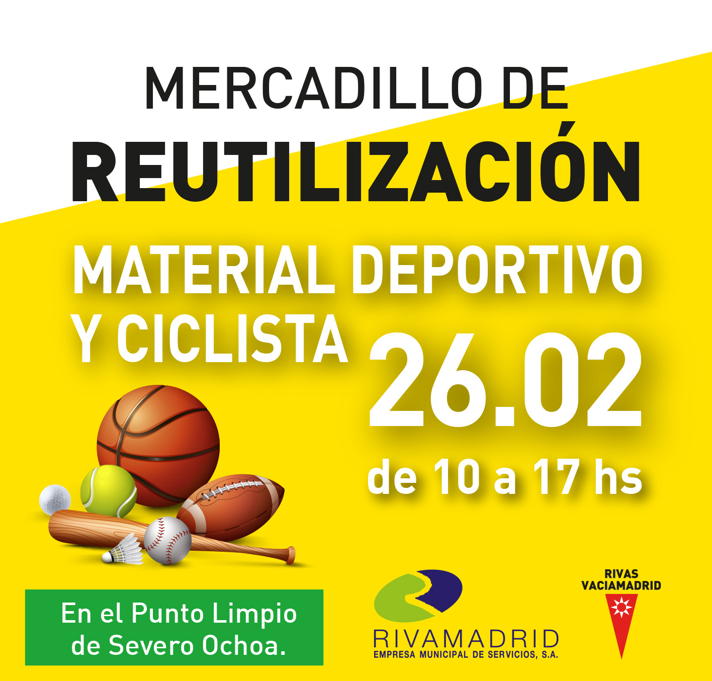 Mercadillo de intercambio febrero (Material deportivo)