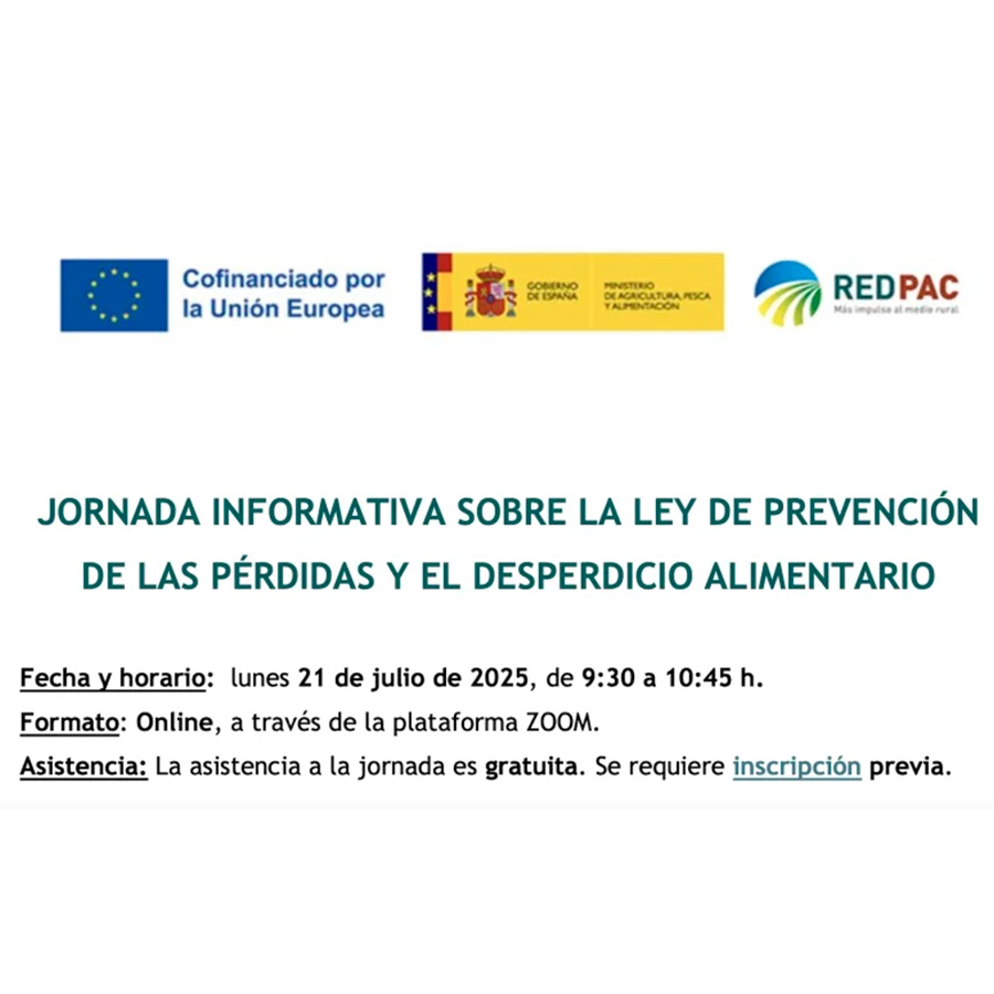 Jornada informativa sobre la Ley de prevención de las pérdidas y el desperdicio alimentario
