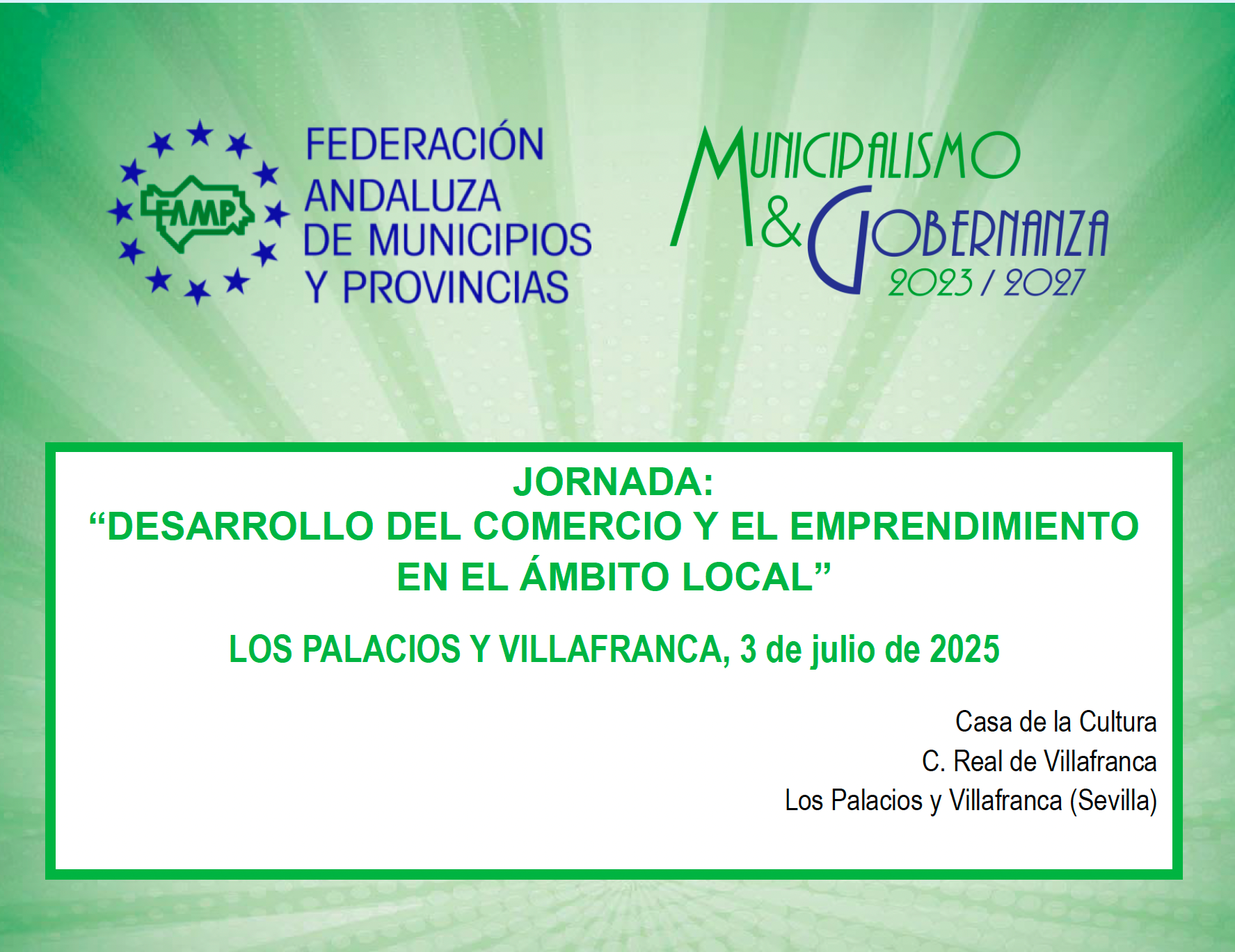 Jornada FAMP: “Desarrollo del comercio y el emprendimiento en el ámbito local”