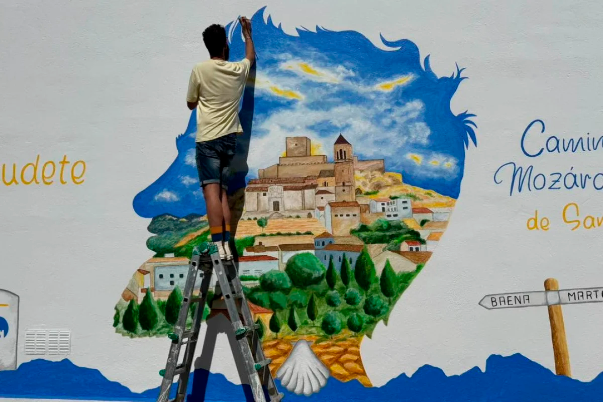 El GDR Sierra Sur de Jaén pinta la comarca con murales sobre el Camino Mozárabe