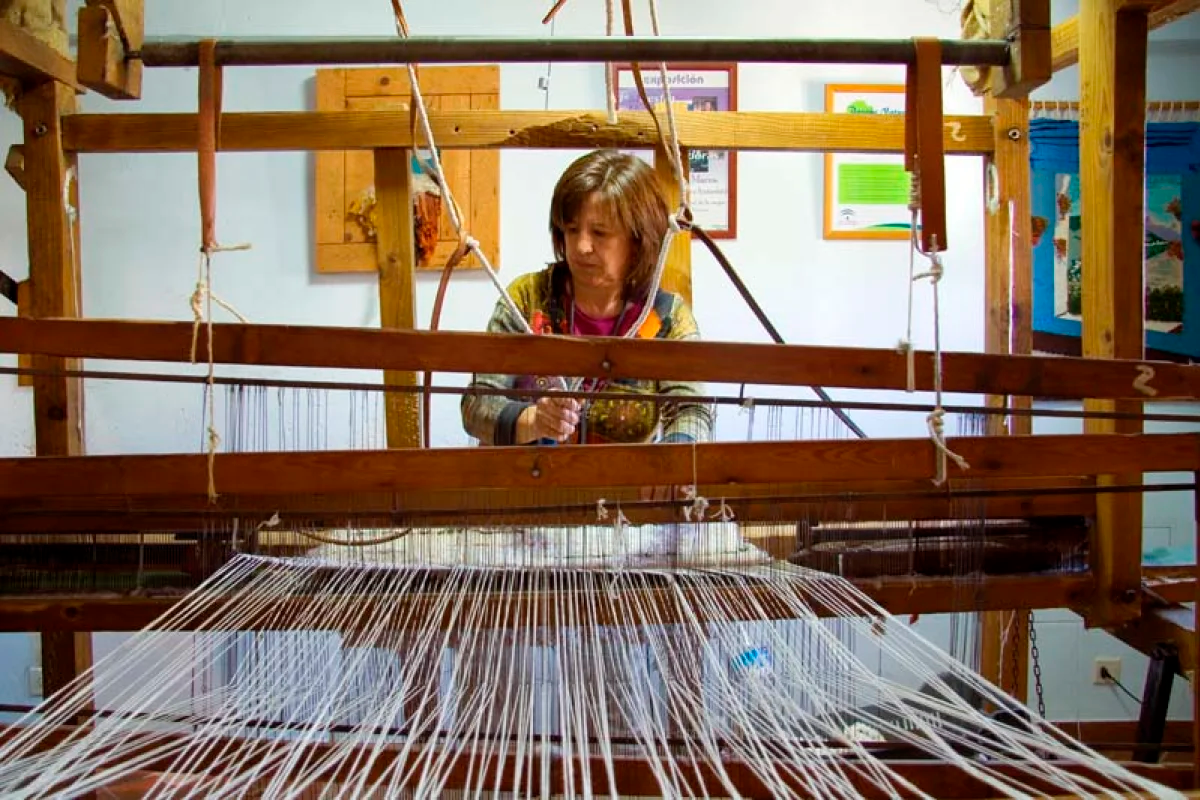 La tejedora de la Alpujarra Granadina, Ana Martínez, Premio Andaluz a la Artesanía