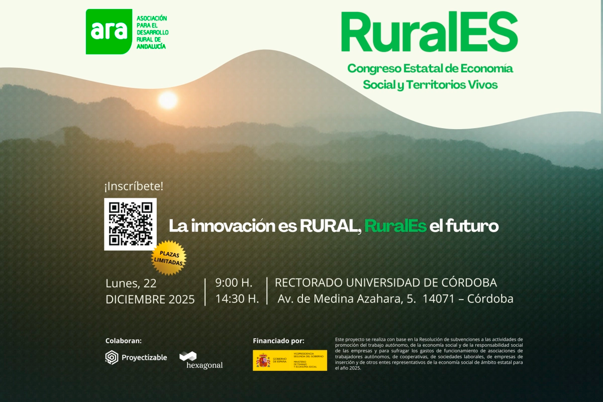 ARA organiza el Congreso RuralES sobre Economía Social y Territorios Vivos en Córdoba