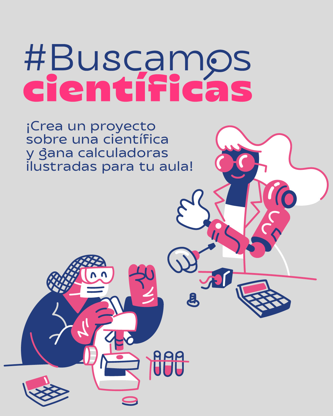 Crea un proyecto sobre una científica y gana calculadoras ilustradas para tu aula.