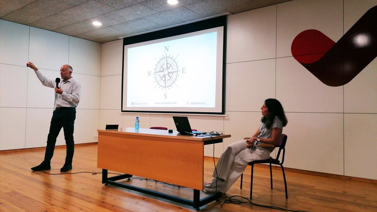 Albert Bosch a la trobada d'equips de pastoral, a Vic.