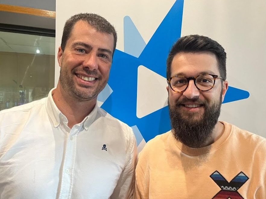 David González i Josep Froilán a Escola de Família