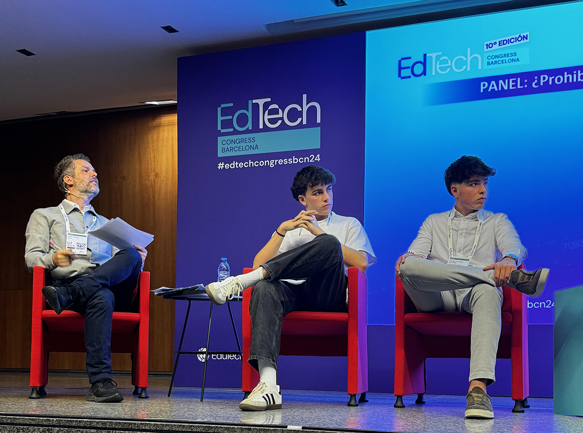 Alumnes de Vedruna a l’EdTech Congress.