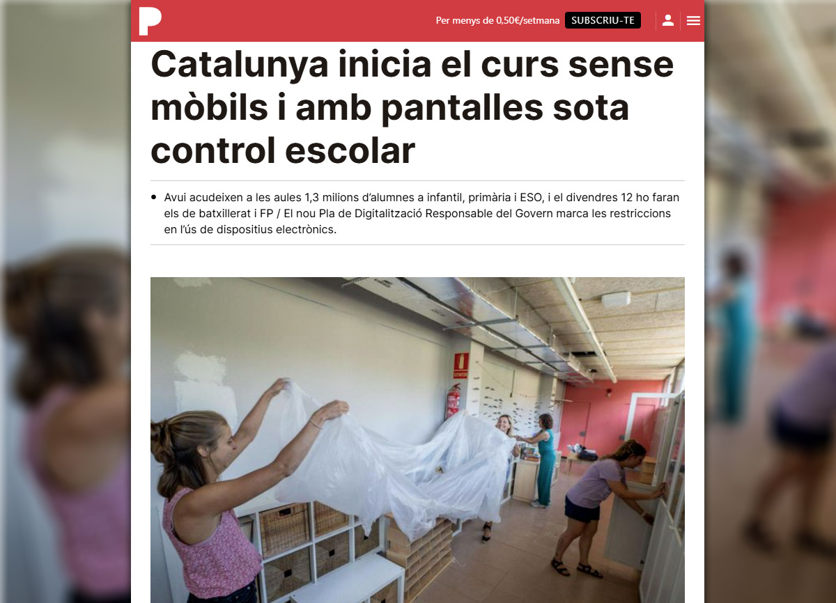 Entrevista a Montserrat Castelló a El Periódico.