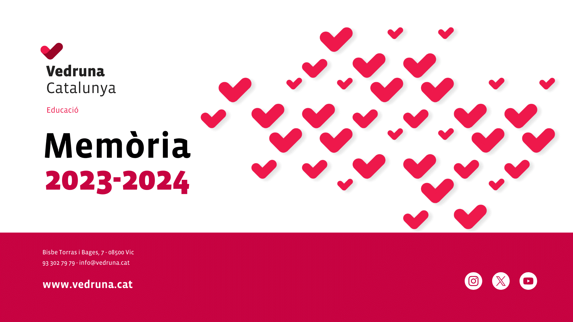 Memòria 2023-2024 de la Fundació Vedruna Catalunya Educació