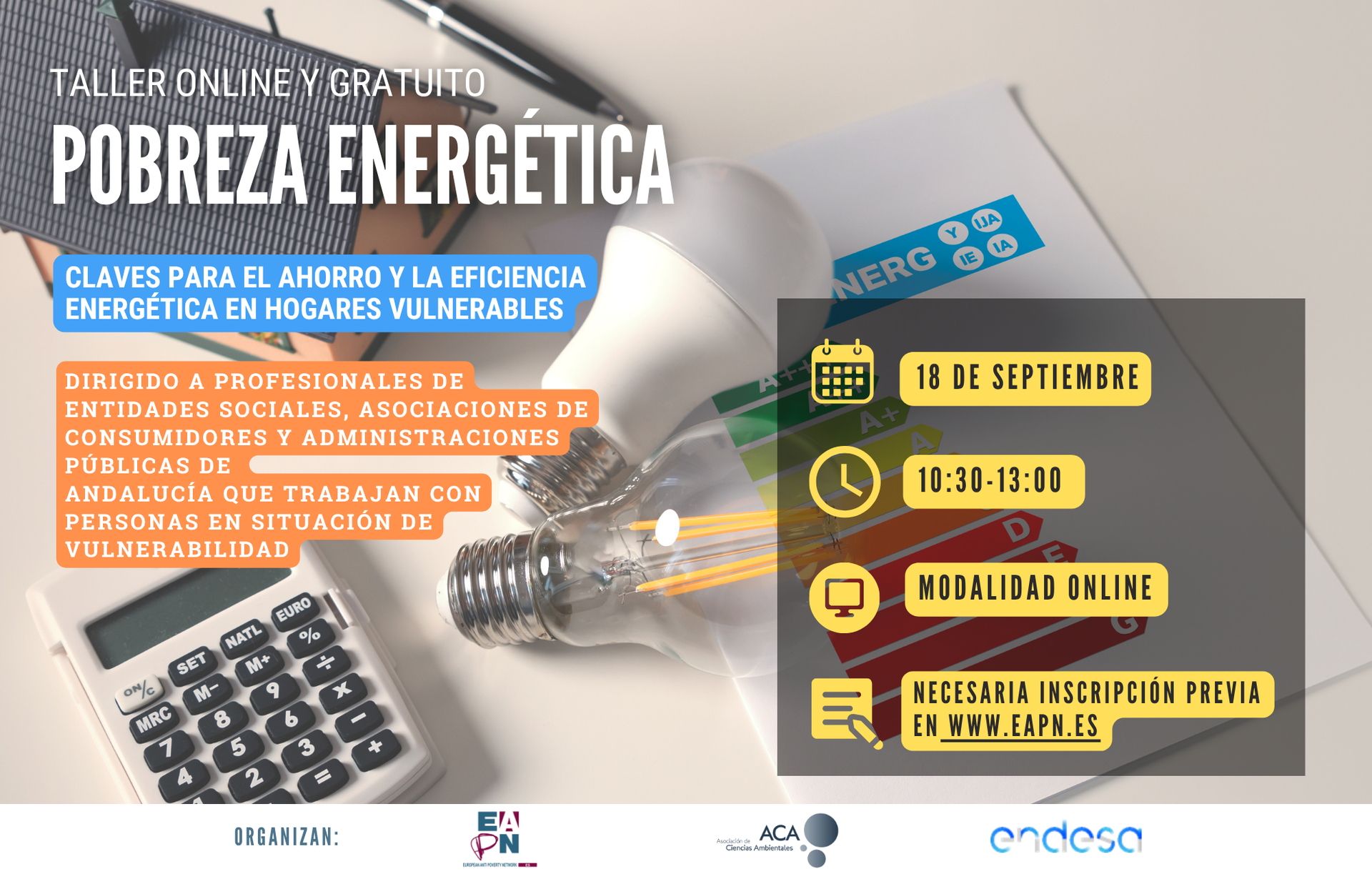 Taller pobreza energética Andalucía