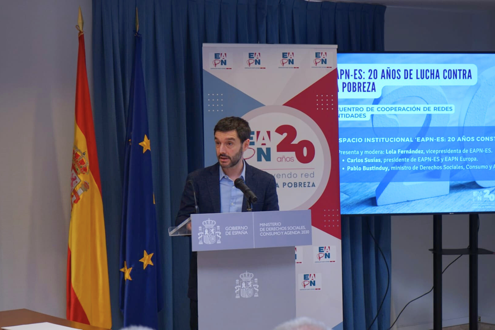 Pablo Bustinduy acto 20 años EAPN-ES