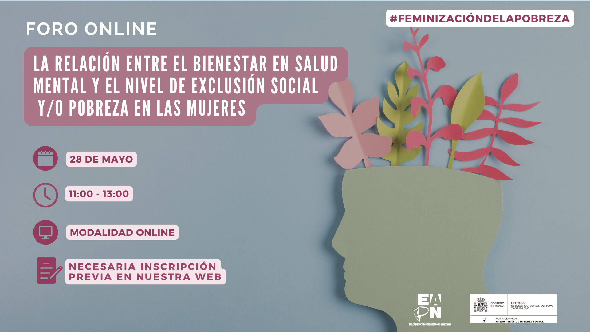 Foro derecho universal al bienestar en salud mental y el nivel de exclusión social en las mujeres