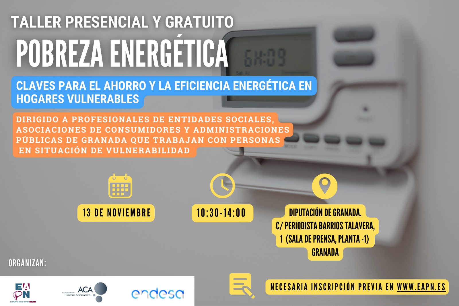 Taller pobreza energética Granada