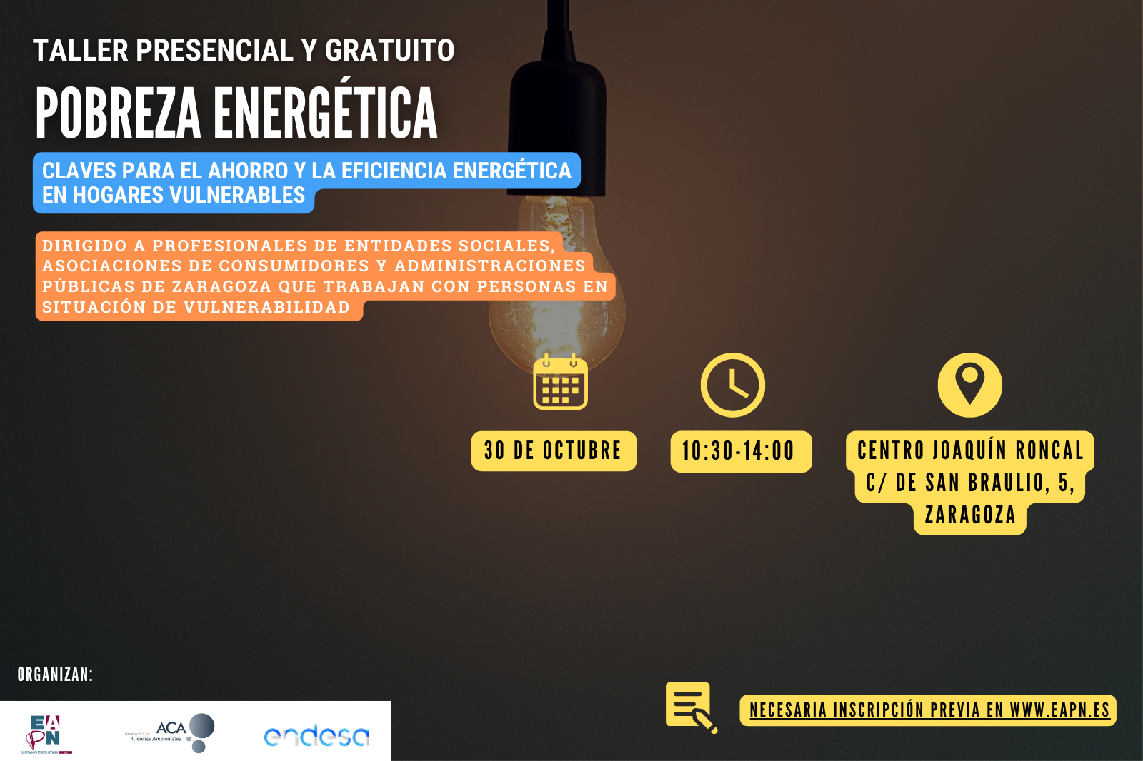 Taller pobreza energética Zaragoza
