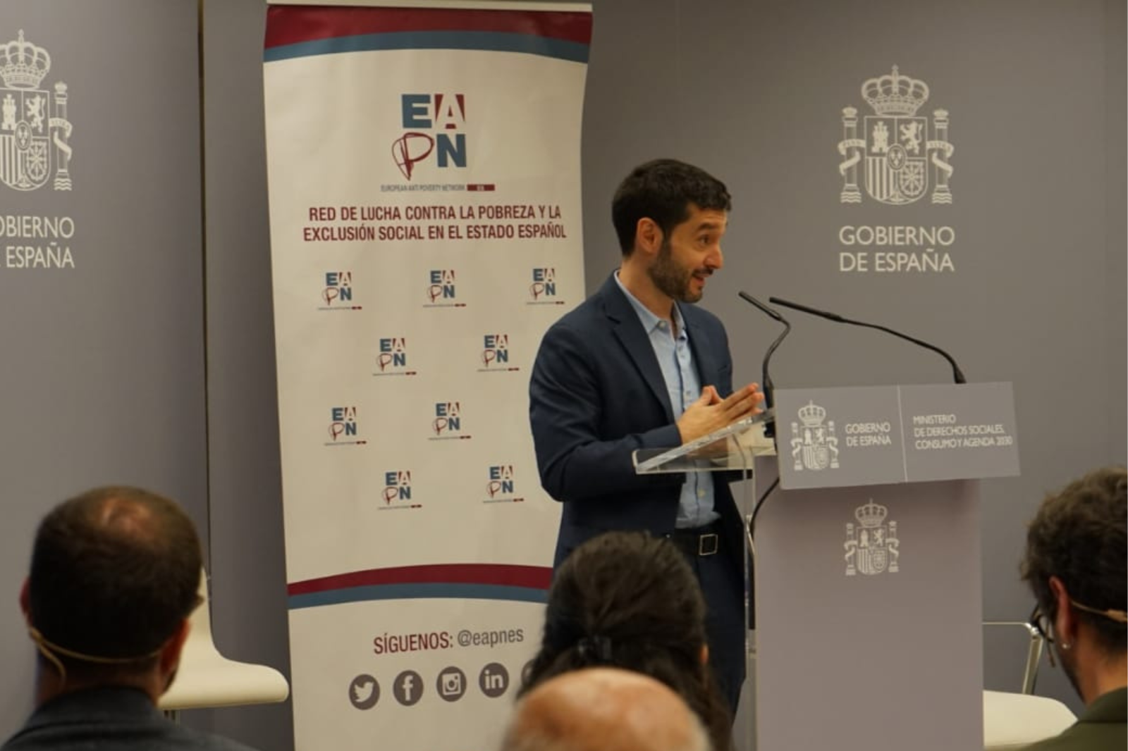 17 de octubre, Pablo Bustinduy acto Ministerio