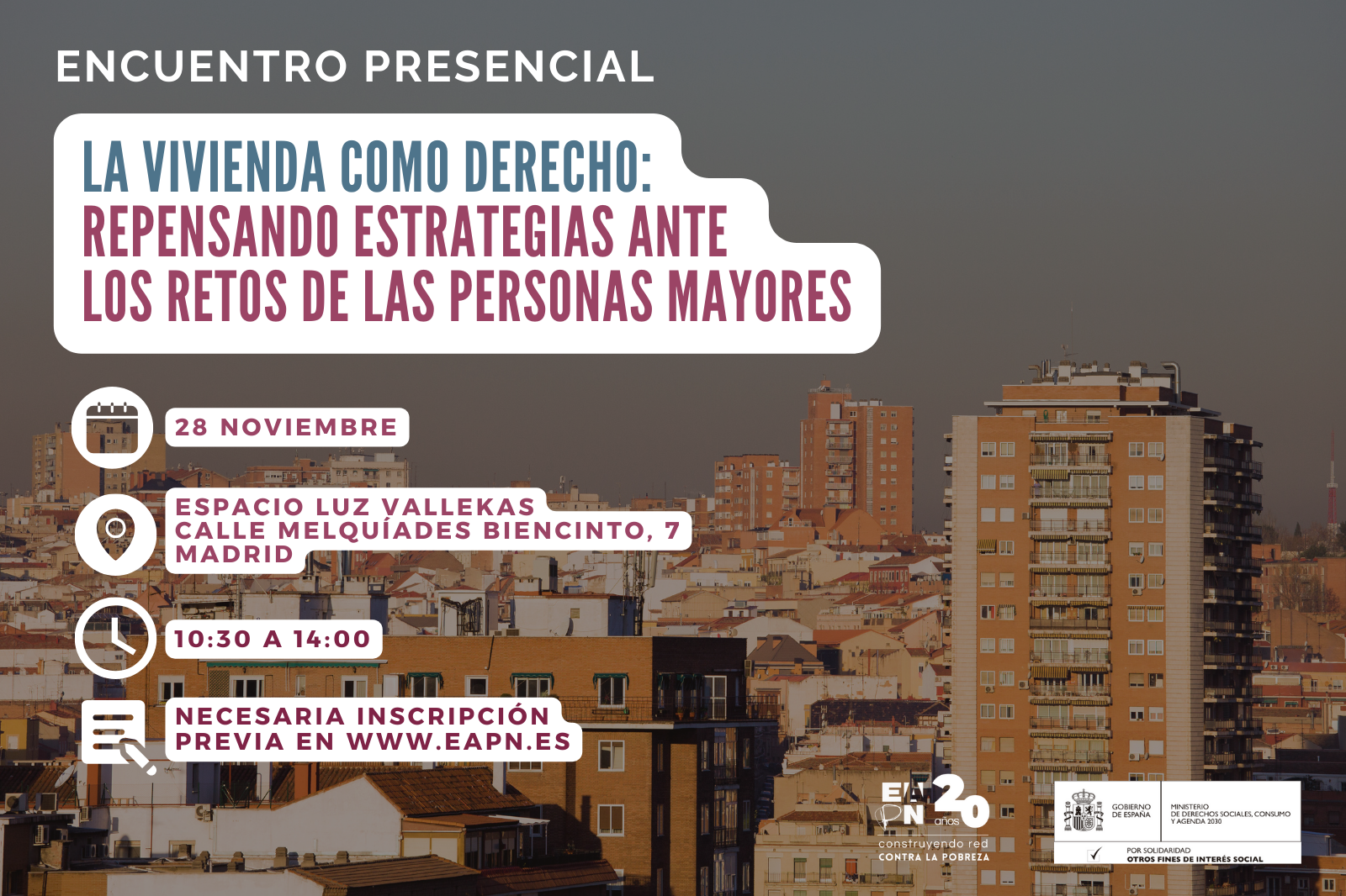 Encuentro La vivienda como derecho y personas mayores