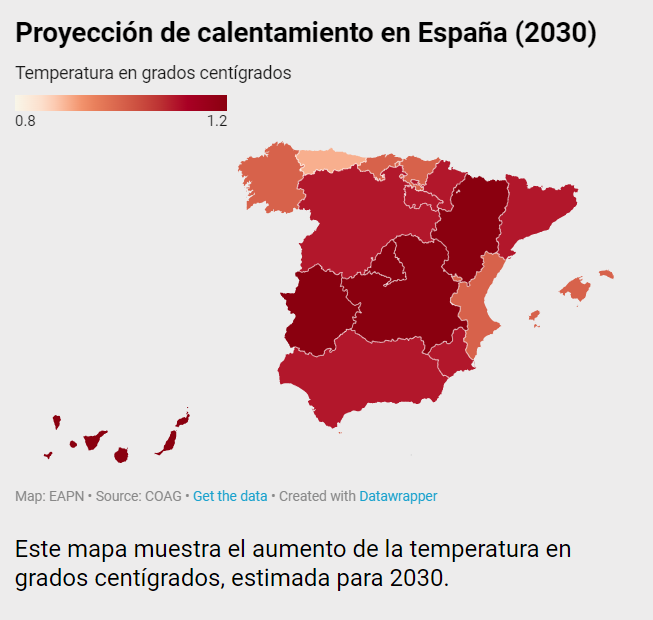 Mapa Interactivo Cambio climático