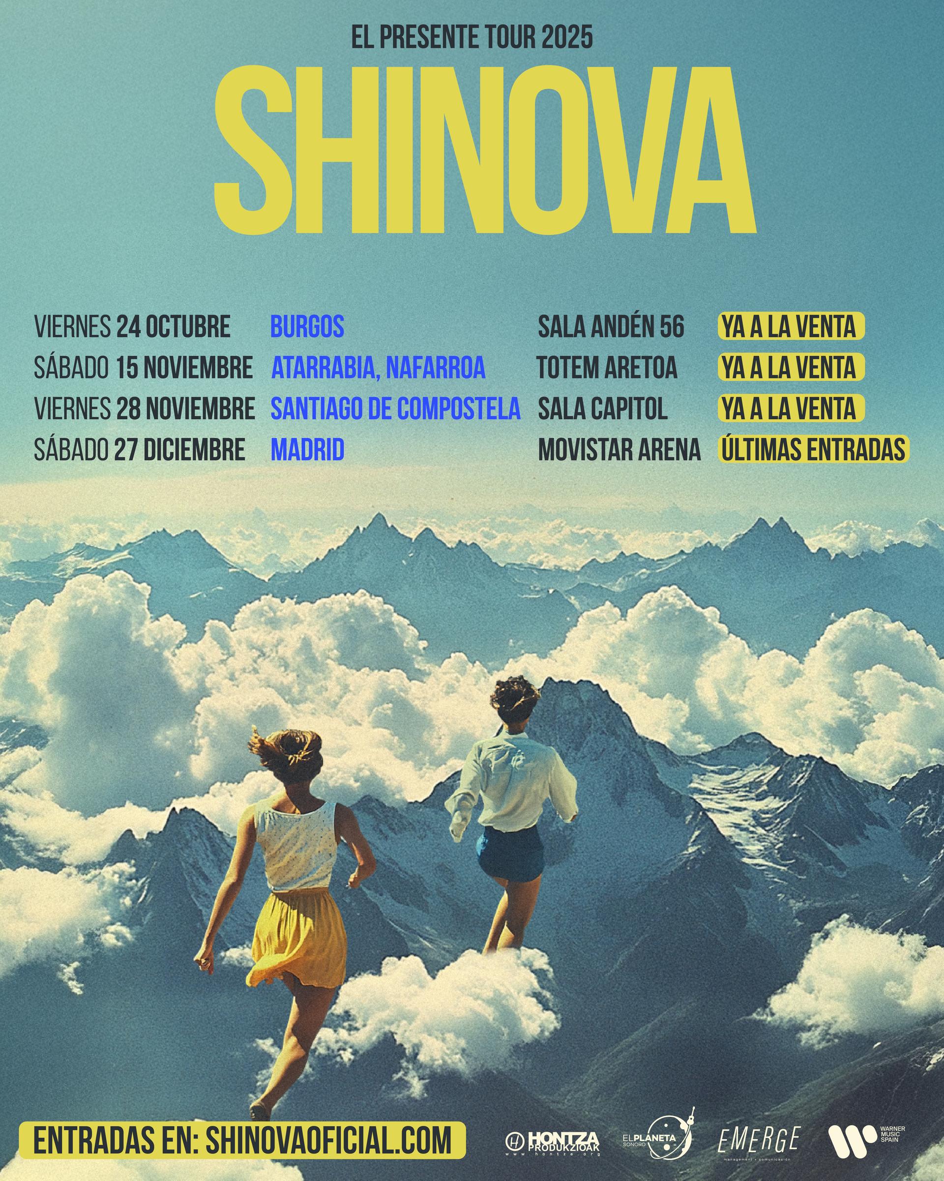 Cartel de la gira de Shinova