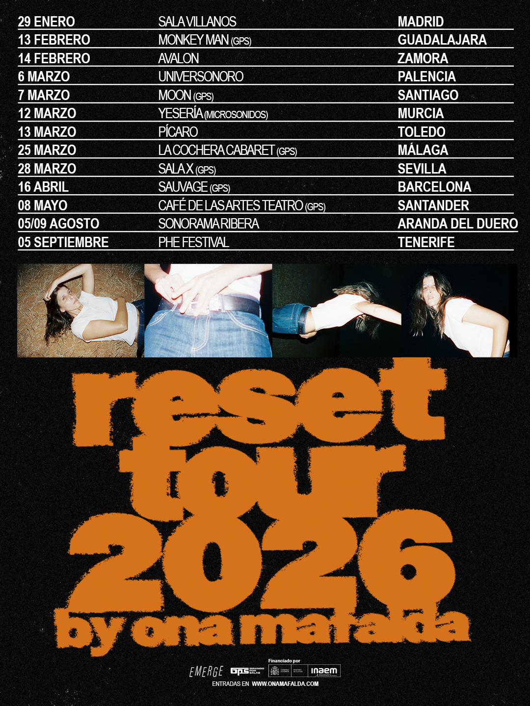 Ona Mafalda - Reset Tour 2026