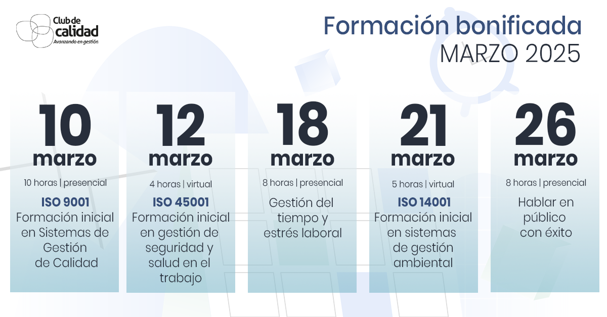 Formación bonificada Club de Calidad