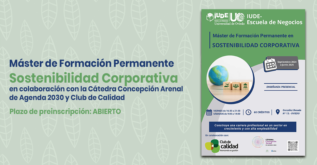 Máster de Formación Permanente en Sostenibilidad Corporativa