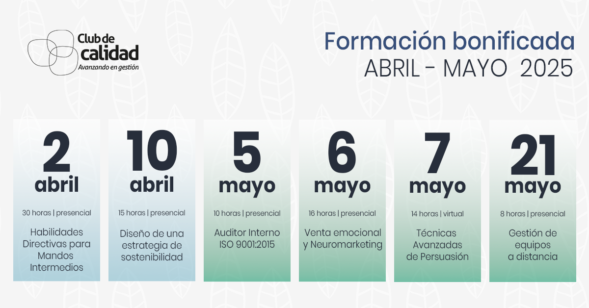 Formación bonificada Club de Calidad