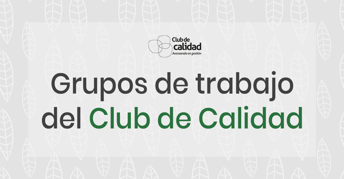 Grupos de trabajo Club de Calidad