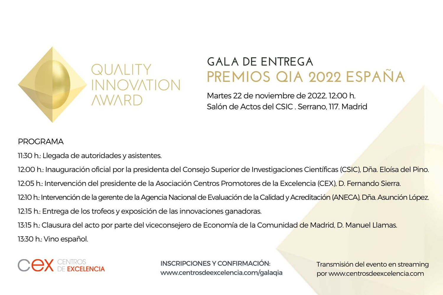 Ocho destacadas innovaciones españolas ganadoras de los Quality Innovation Award, QIA -fase nacional-