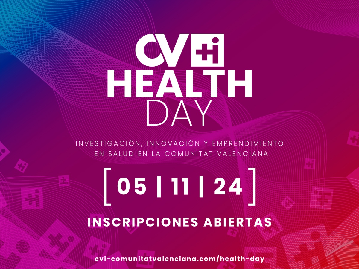 Abiertas las inscripciones para el CV+i Health Day, el encuentro para la innovación en el sector salud de la Comunitat Valenciana