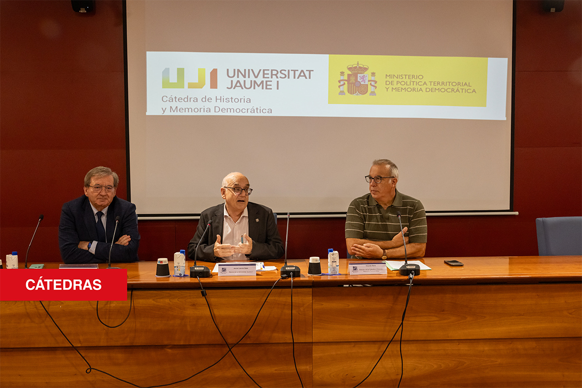 La UJI presenta la Cátedra de Historia y Memoria Democrática para impulsar el conocimiento y la reflexión crítica sobre el pasado