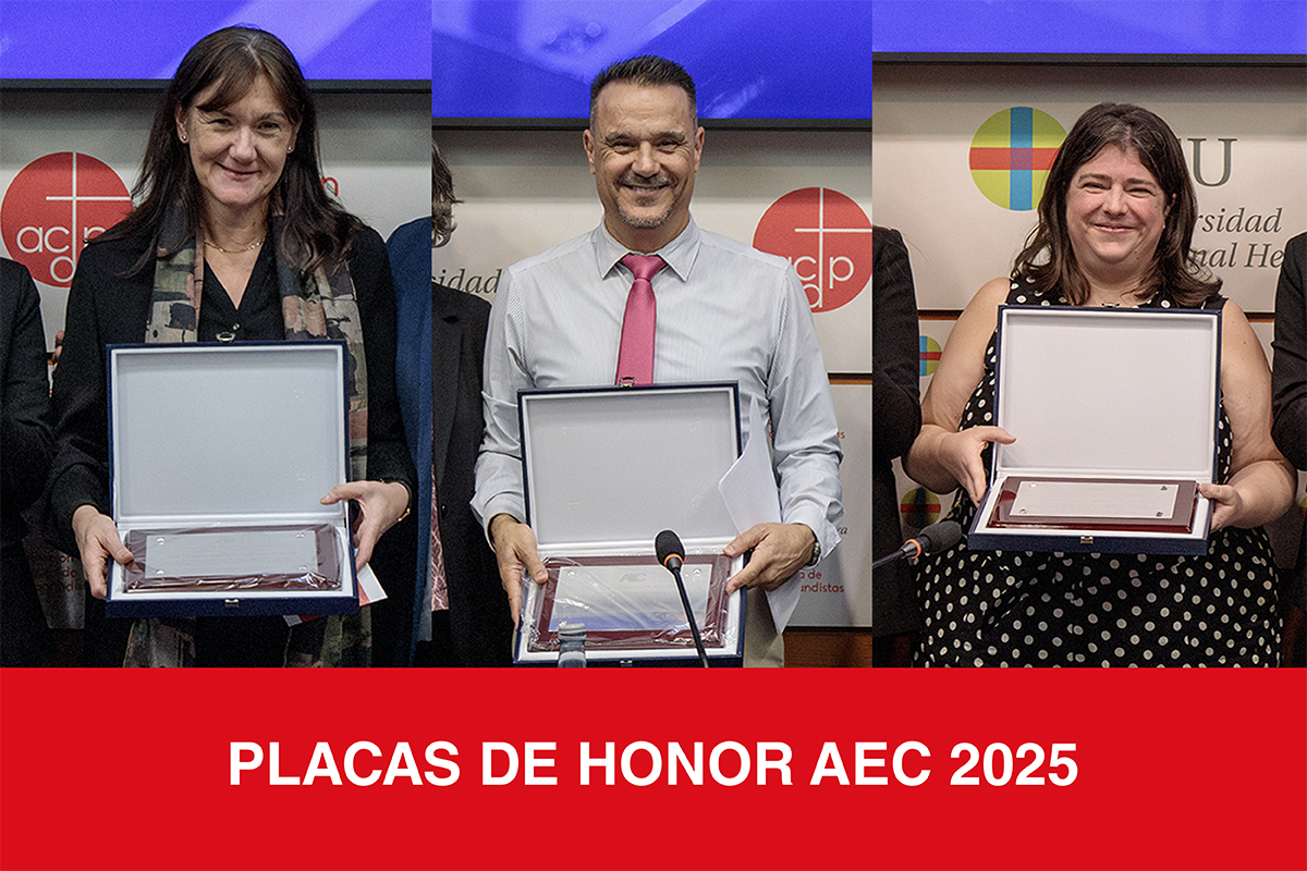 Isabel Fariñas, Ángel Carbonell y Nuria Quiles, investigadores de la red RUVID reconocidos con las Placas de Honor AEC 2025