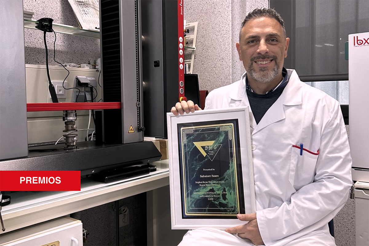 Salvatore Sauro, premiado por la asociación internacional de investigación en Odontología, IADR