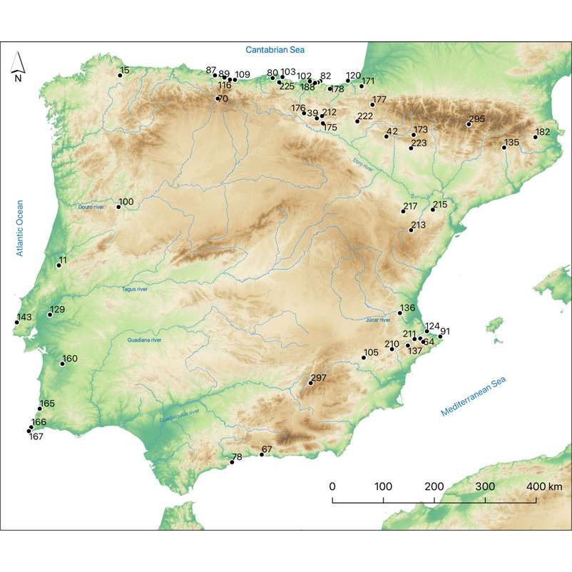 La fabricación de puntas de proyectil talladas con forma de trapecio irrumpió hace 8500 años en la península ibérica