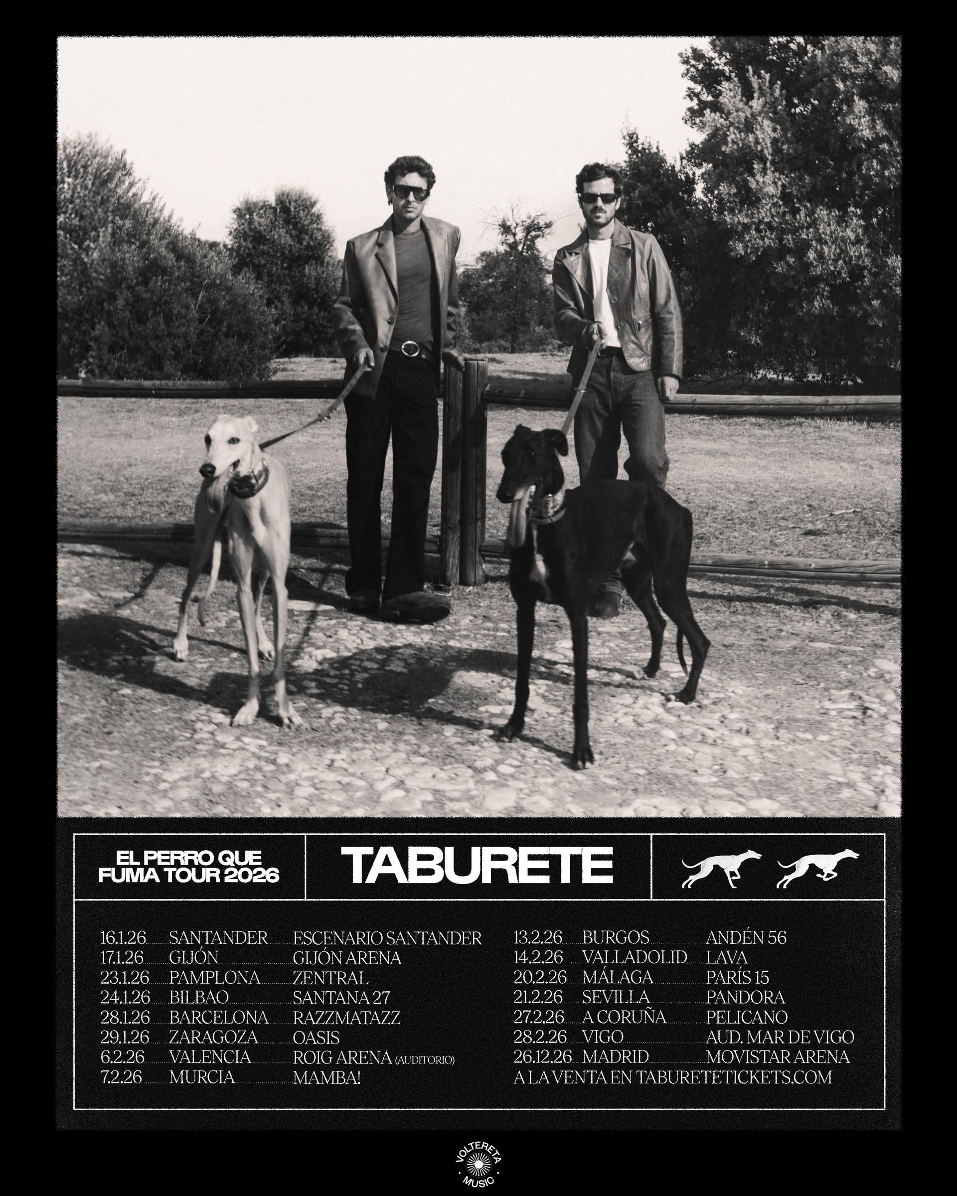 Taburete - El perro que fuma, nuevo álbum y gira 2026